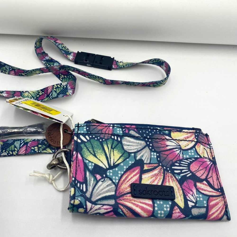 Sakroots 'Butterfly' Keychain Wallet NWT